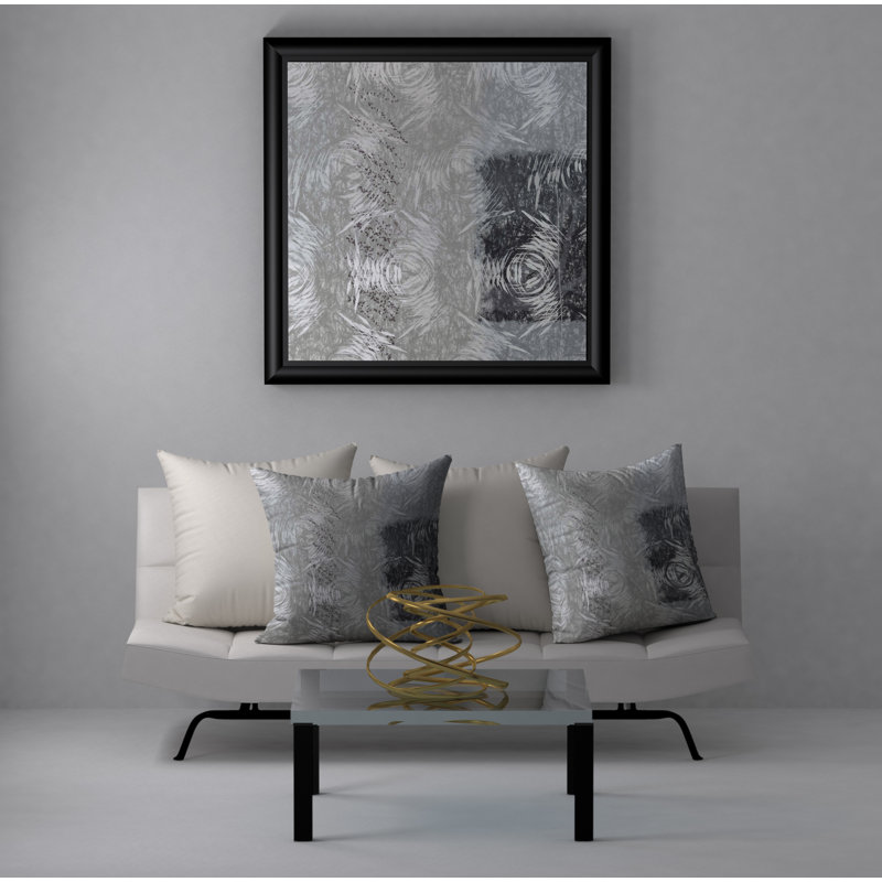 Abstract Reversible Throw Pillow, 24" x 24"