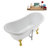 59" Streamline Clawfoot Tub,Tray,Drain, Clawfeet-101628972-102220275