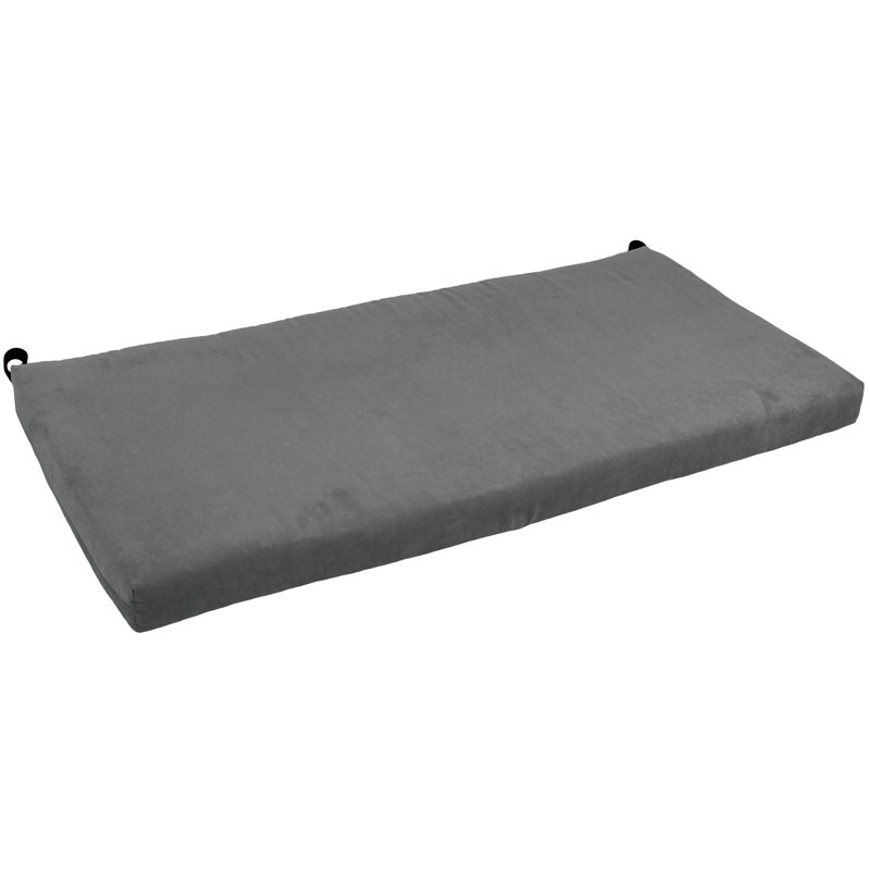 Coussin de banc d'intérieur, Gris, L 45 po x P 19 po