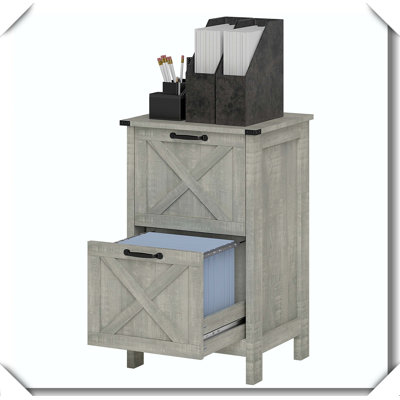 File Cabinet 2 Drawers Anti-tipping Stable Secure Storage Design
