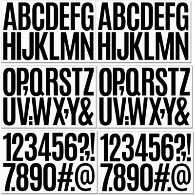 Ensemble de 9 feuilles de vinyle autocollantes, autocollants pour boîte aux lettres, enseignes, fenêtre, porte, voitures, camions, maison, entreprise, numéro d'adresse, casiers