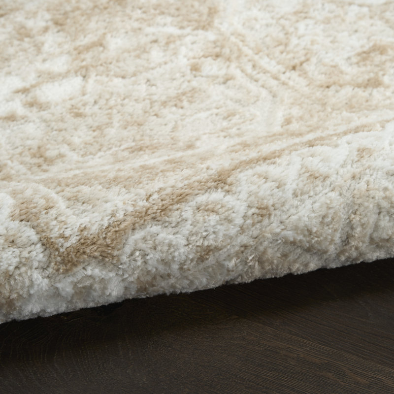 Leuchte 4' x 6' Cream Beige Vintage Indoor Rug, Rectangle 4' x 6'