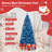6 FT Artificial Christmas Tree, with 270 Warm White LED Lights 8 Lighting Modes-1581230394