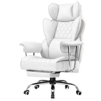Inbox Zero Adjustable Padded Armrests and Reclining PC & Racing Game Chair