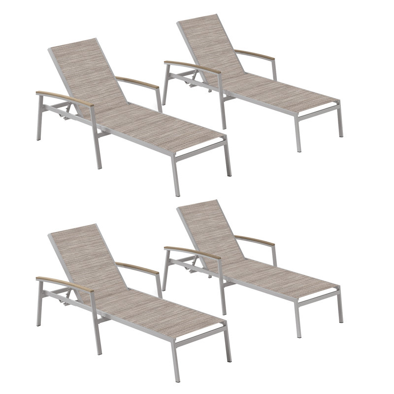 Travira Outdoor Chaise Lounge, Bellows, Tekwood Vintage, Flint