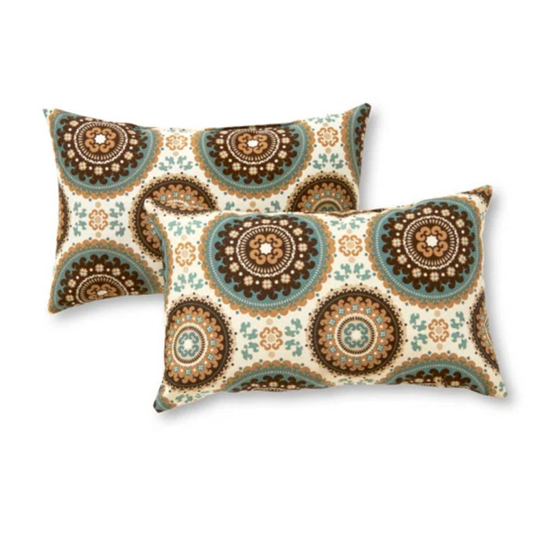 Coussin lombaire intérieur / extérieur Henrich, Ensemble de 2, Jet