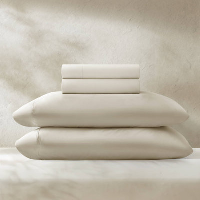 Ultra-soft 4-piece Stretch Sheets And Sheet Sets, King Size, Cool-touch Nylon Blend, Ivory
