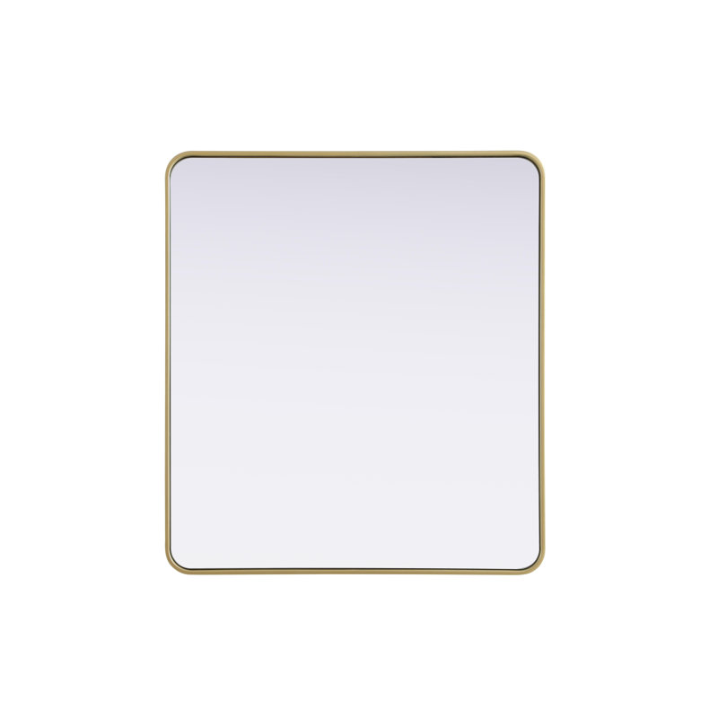Erath Contour Metal Mirror, 40" x 36", Brass