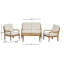 Table basse d'extérieur Acacia Classic, finition naturelle