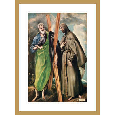 SS. Andrew and Francis of Assisi by El Greco - Giclee Framed Print