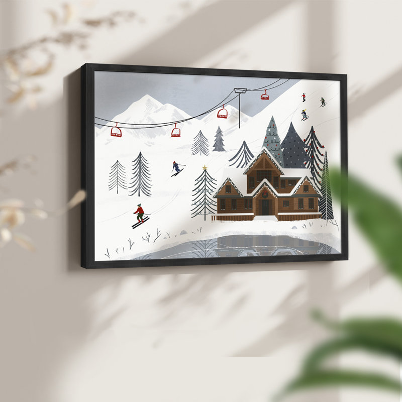Collection Ski Slope, impression encadrée - Restickable, Noir, noir, noir, noir, H 16 po x l 20 po