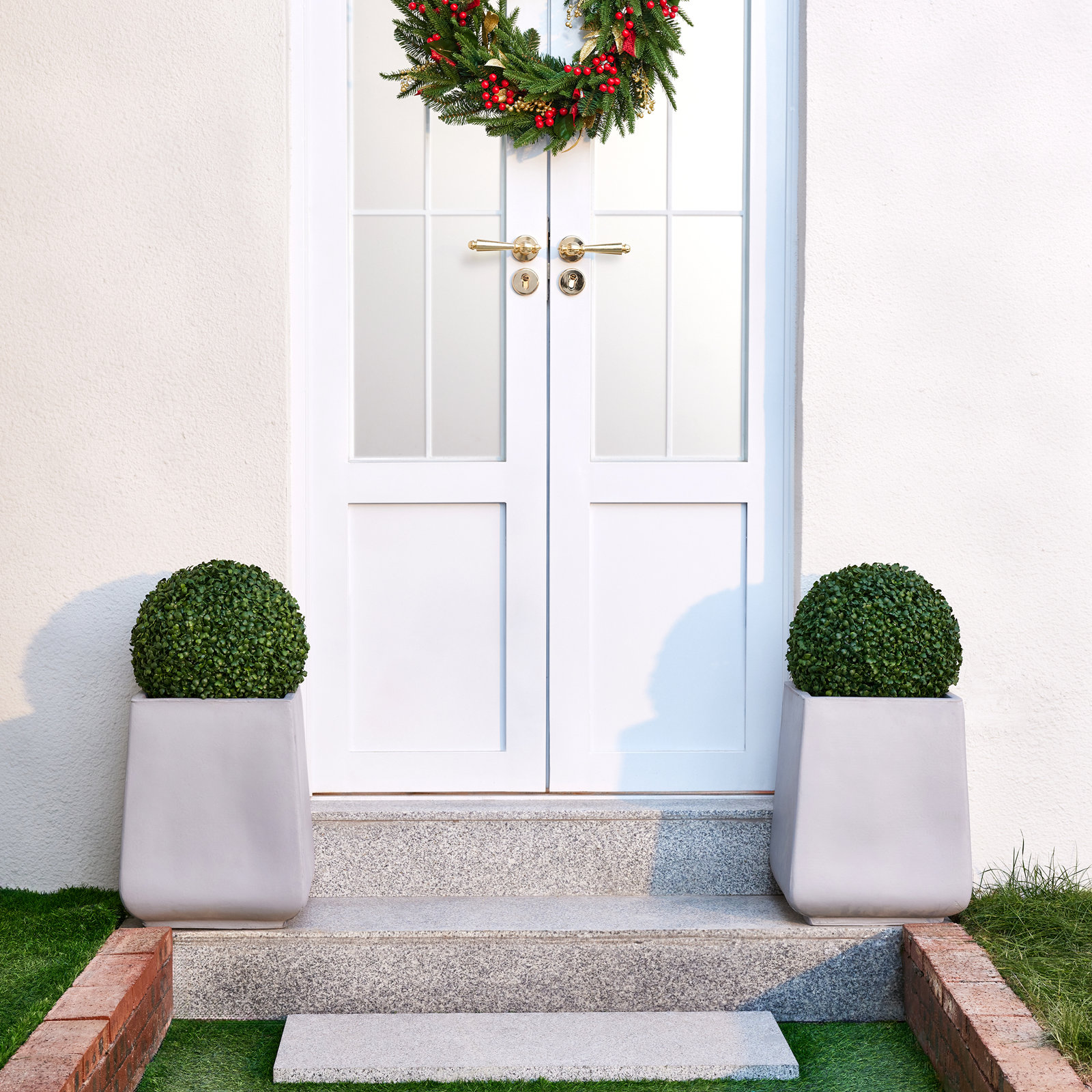 Ashwell Boxwood Topiary, 2, 12" x 12"