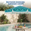 Parasol de patio à franges 9 pi avec manivelle pour piscine patio-109028889-109028895