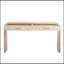 Console à silhouette rétro unique avec style ouvert, deux tiroirs supérieurs et utilisation polyvalente pour la présentation et le rangement