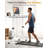 Small Standing Desk Adjustable Height, Mobile Stand Up Desk With Wheels, 32 Inch Portable Rolling Desks For Walking Pad Treadmill White