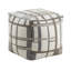 Repose-pieds carré en tissu - antidérapant, capacité de poids de 300 lb, 16 po x 16 po x 16 po, options multicolores modernes dans le fond antidérapant, multicolore