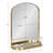 Cemile Metal Flat Mirror with Shelves-1473806173