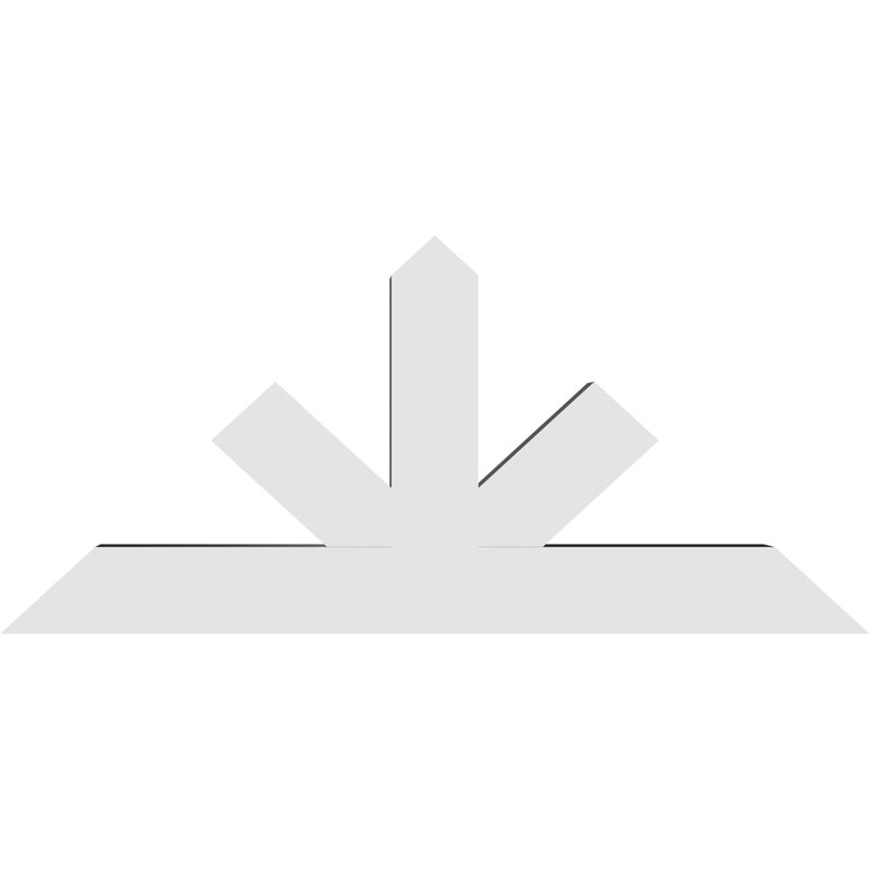 Support à pignon Saratoga, H 27,5 po x l 60 po (pas: 11/12), P 6 po x F 6 po, PVC