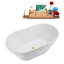 1369.1mm x 754.4mm Freestanding Soaking Acrylic Bathtub-1802183135