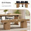 59-Inch Long Black Dining Table Bench For 2-3 People,Long Kitchen Seating For Living Room, Entryway-622628520