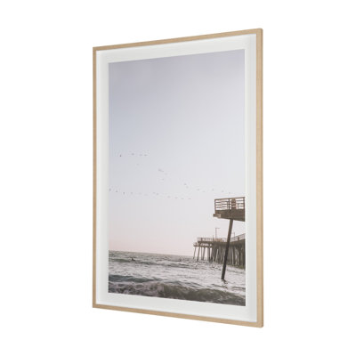 «Seaside Serenity» par Shot By Clint, reproduction de photo encadrée sous verre