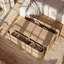 Table basse en bois avec 4 tiroirs Alassane