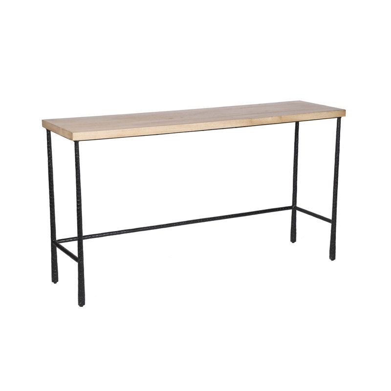 Console en bois massif 57,1 po Miloh