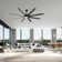 Oversized Windmill - Blade Modern Farmhouse Standard LED Ceiling Fan with Remote Control and Light Kit Included