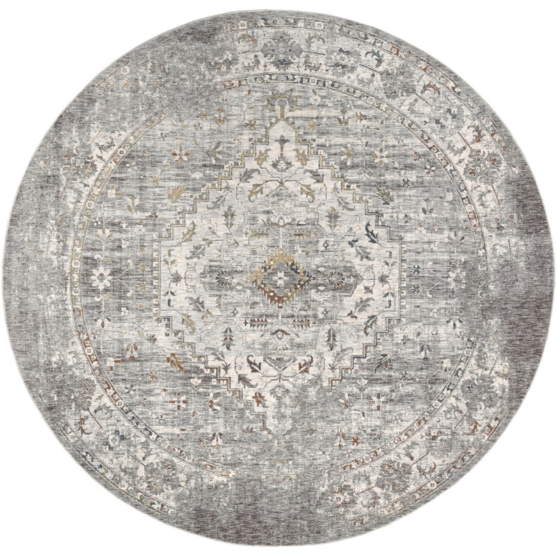 Altom Oriental Indoor Rug, Round 7'10"
