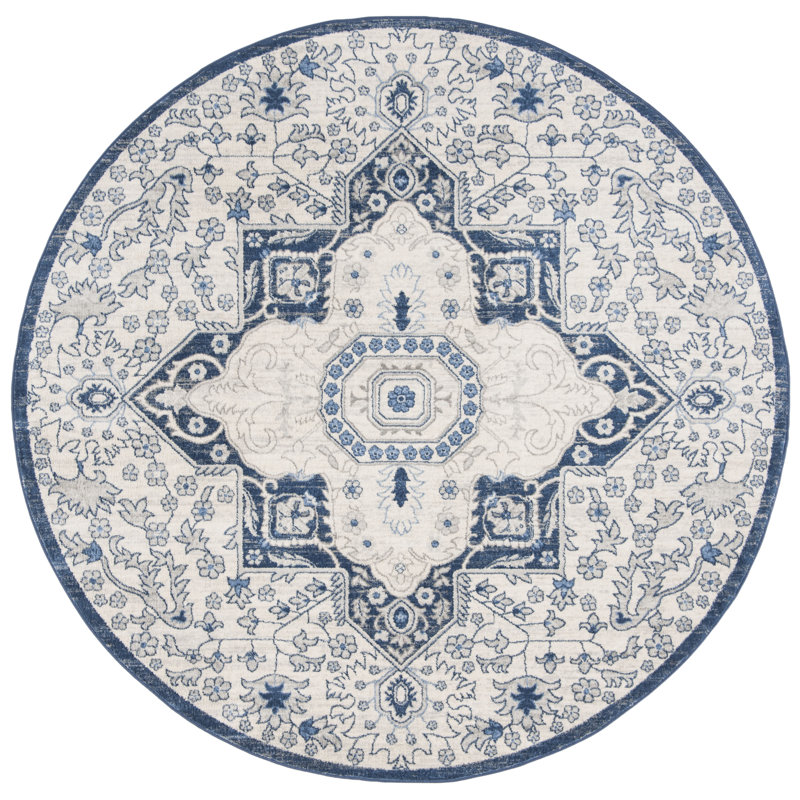 West Stockbridge Oriental Area Rug, Round 201 cm