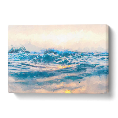 Kavourotrypes Beach in Greece - Wrapped Canvas