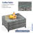 Briela 8 - Person Outdoor Seating Group with Cushions with Fire Pit table No Assembly Required-1799343707-1748488941