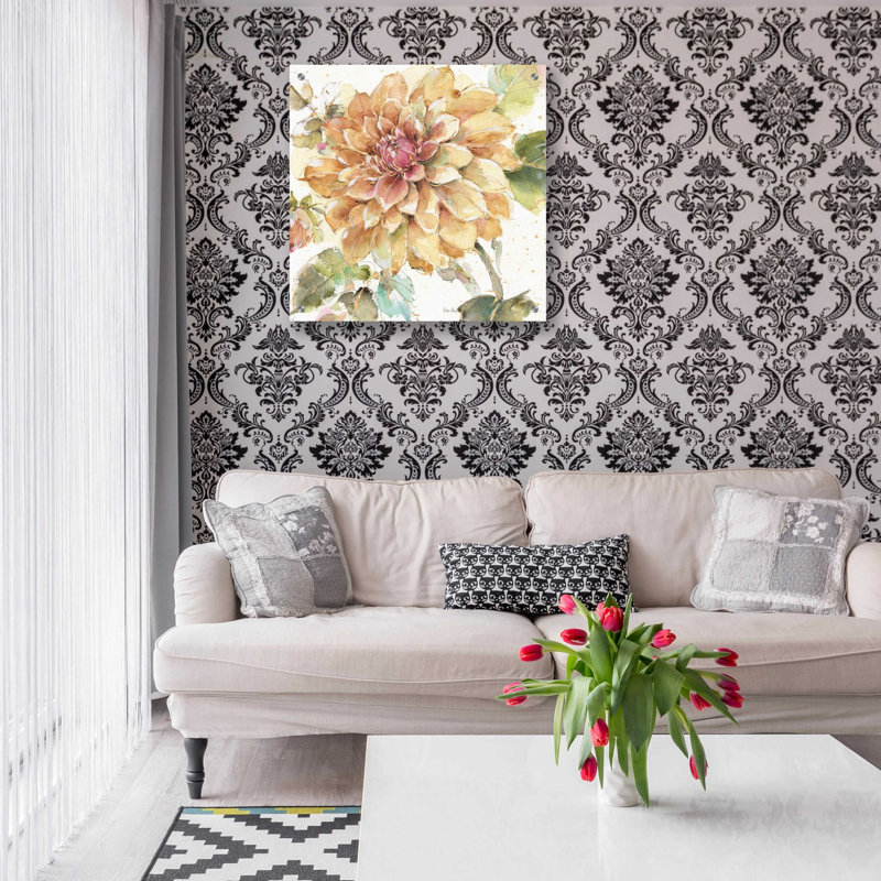 «Country Bloom V» par Lisa Audit, art mural en verre acrylique, H 24 po x l 24 po x P 0,2 po