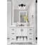 Meuble-lavabo noir 2 lumières avec verre transparent-126026837-126026836
