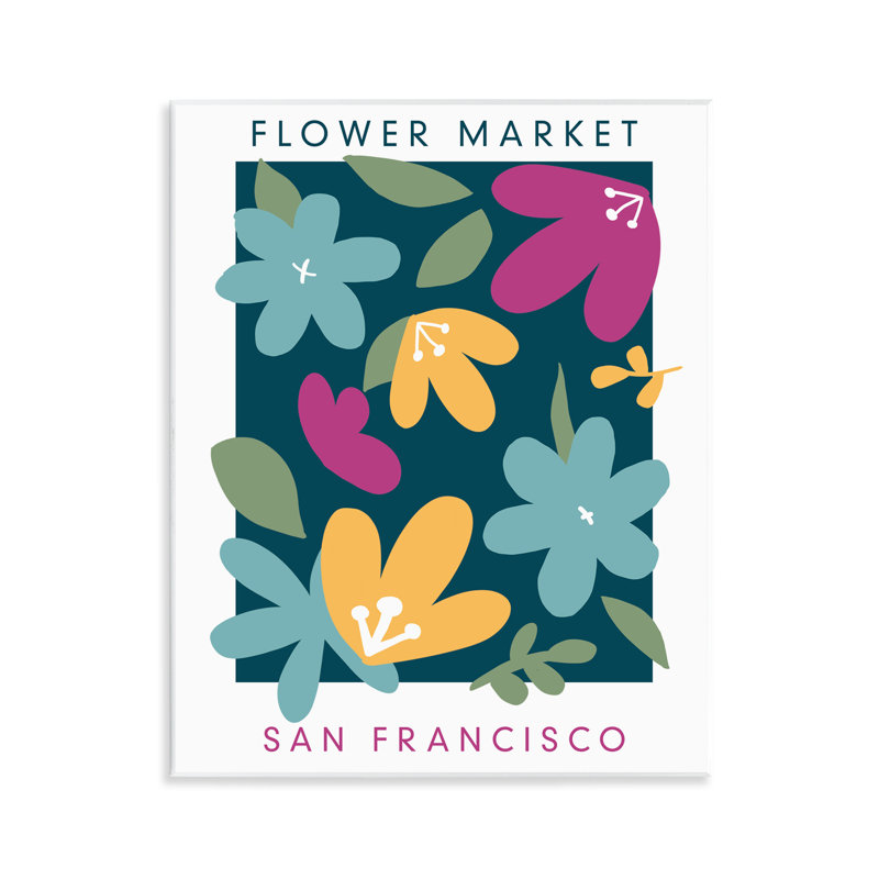 «Whimsical Flower Market», plaque par Anna Quach