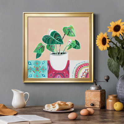 «Growing Happy I», reproduction d'art sur toile encadrée