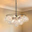 Lustre 9 lumières de diamètre moderne 24,41 po avec lustre en forme de bulle Spoutnik pour salle à manger