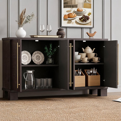 Table d'appoint pour canapé en bois massif de grande capacité avec une conception de rangement cloisonnée raisonnable et une protection anti-collision pour une utilisation quotidienne plus sûre.