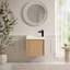 Wall Mounted Single Vanity Bathroom Vanity With Resin Top