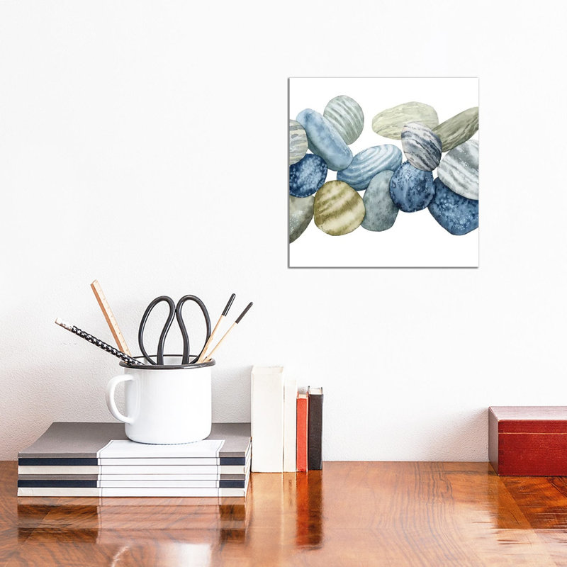 Found Pebbles II by Grace Popp - Wrapped Canvas Painting, 30.48 cm H x 30.48 cm W