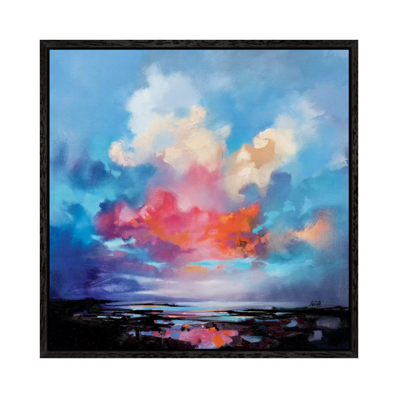 Diffusion I by Scott Naismith - Painting on Canvas, Black Framed, 66.04 cm H x 66.04 cm W