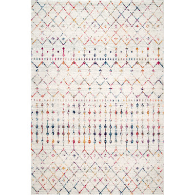 Amanti Moroccan Power Loom Performance Multi Coloured Rug