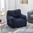 Aeri Compression Medium Adult Soft Teddy Fabric Bean Bag Chair With Foam Filled-1285459334