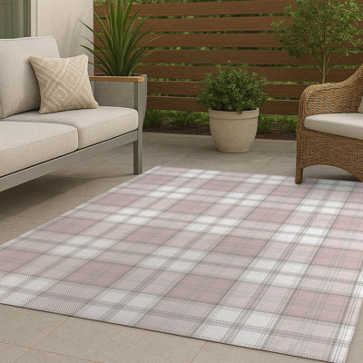Bully Plaid Non-Slip Outdoor Rug