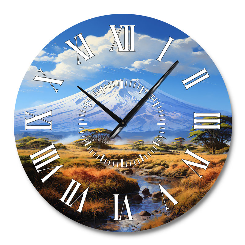 Kilimandjaro africain - Horloge murale, Grand