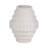 Modern Textured Tiered Geometric Stoneware Ceramic Vase with Contemporary Sculptural Design for Home Decor Display-684365144
