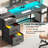 Metal Base Computer Desk with Power Outlet-2124606635