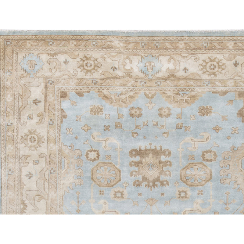 Wool Oriental Area Rug in Ivory