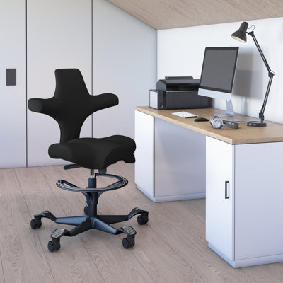 HÅG Capisco Adjustable Sit-To-Stand Height Chair With Footring