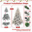 Arbre de Noël artificiel enneigé 4 pi avec lumières blanc chaud, branches en pin PE + PVC enneigées et base pliable-841457375